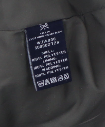 Crew Clothing Women's Green Quilted Jacket, Size 14