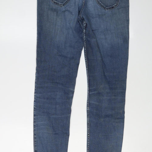 Lee Women's Blue Skinny Jeans Size 10, Distressed Denim