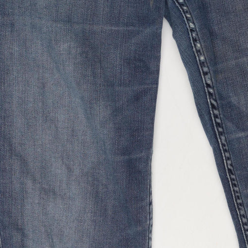 Lee Women's Blue Skinny Jeans Size 10, Distressed Denim