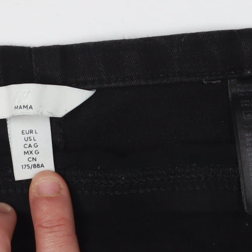 H&M Women's Black Tapered Maternity Jeans L
