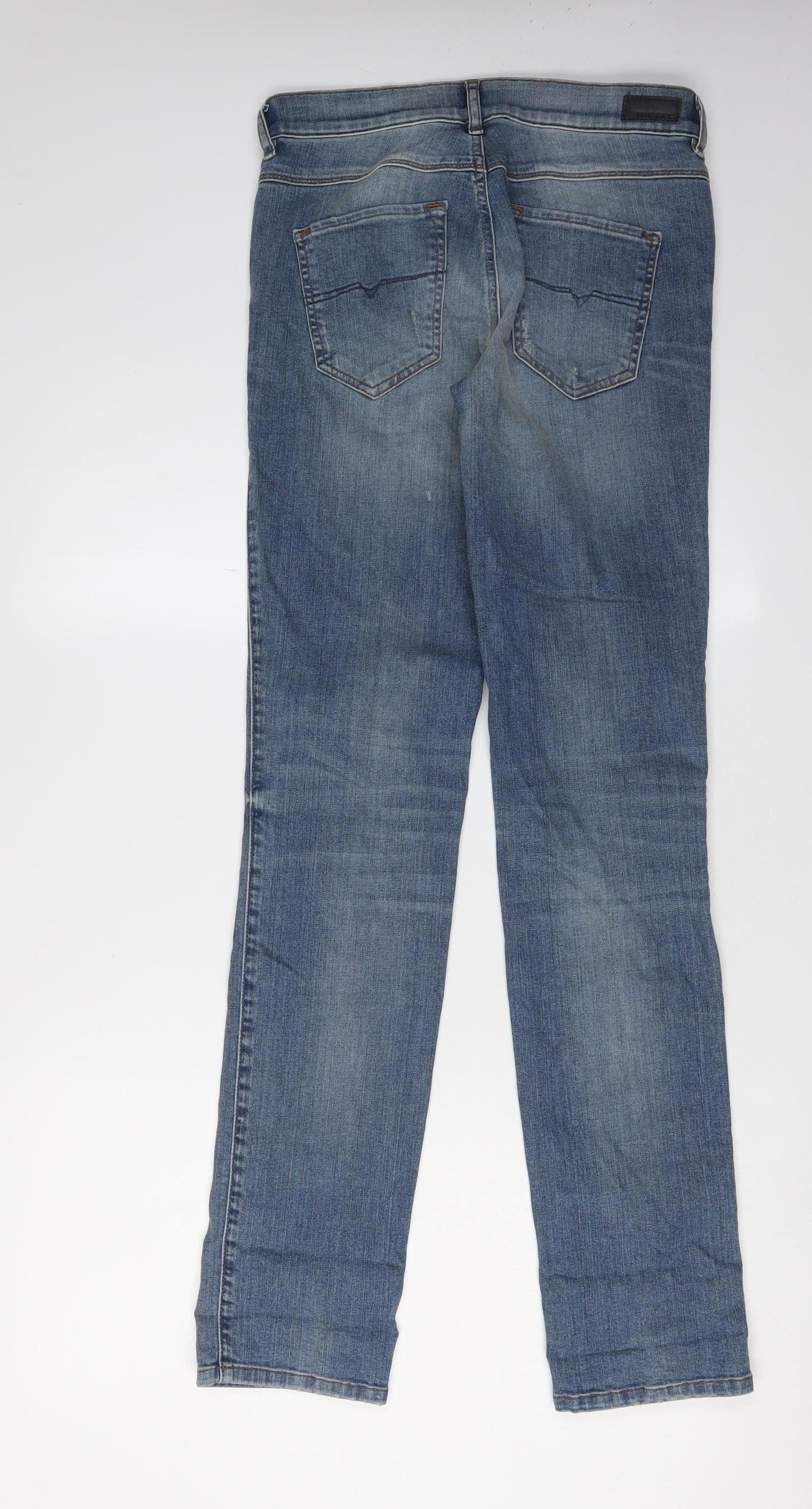Diesel Men's Blue Straight Jeans Size 27 Slim Fit