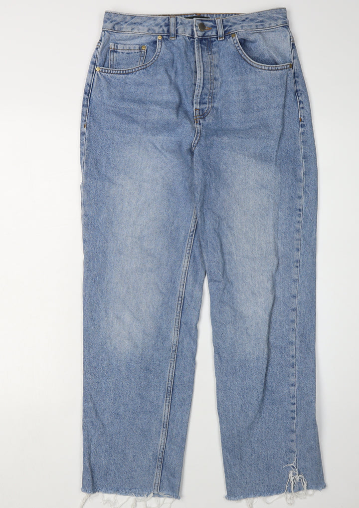 Warehouse Women’s Blue High Rise Straight Jeans