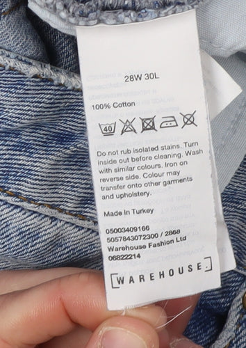 Warehouse Women’s Blue High Rise Straight Jeans