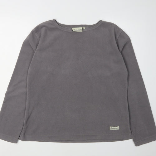 Outdoorscene Unisex Grey Lightweight Fleece Pullover L