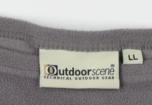 Outdoorscene Unisex Grey Lightweight Fleece Pullover L