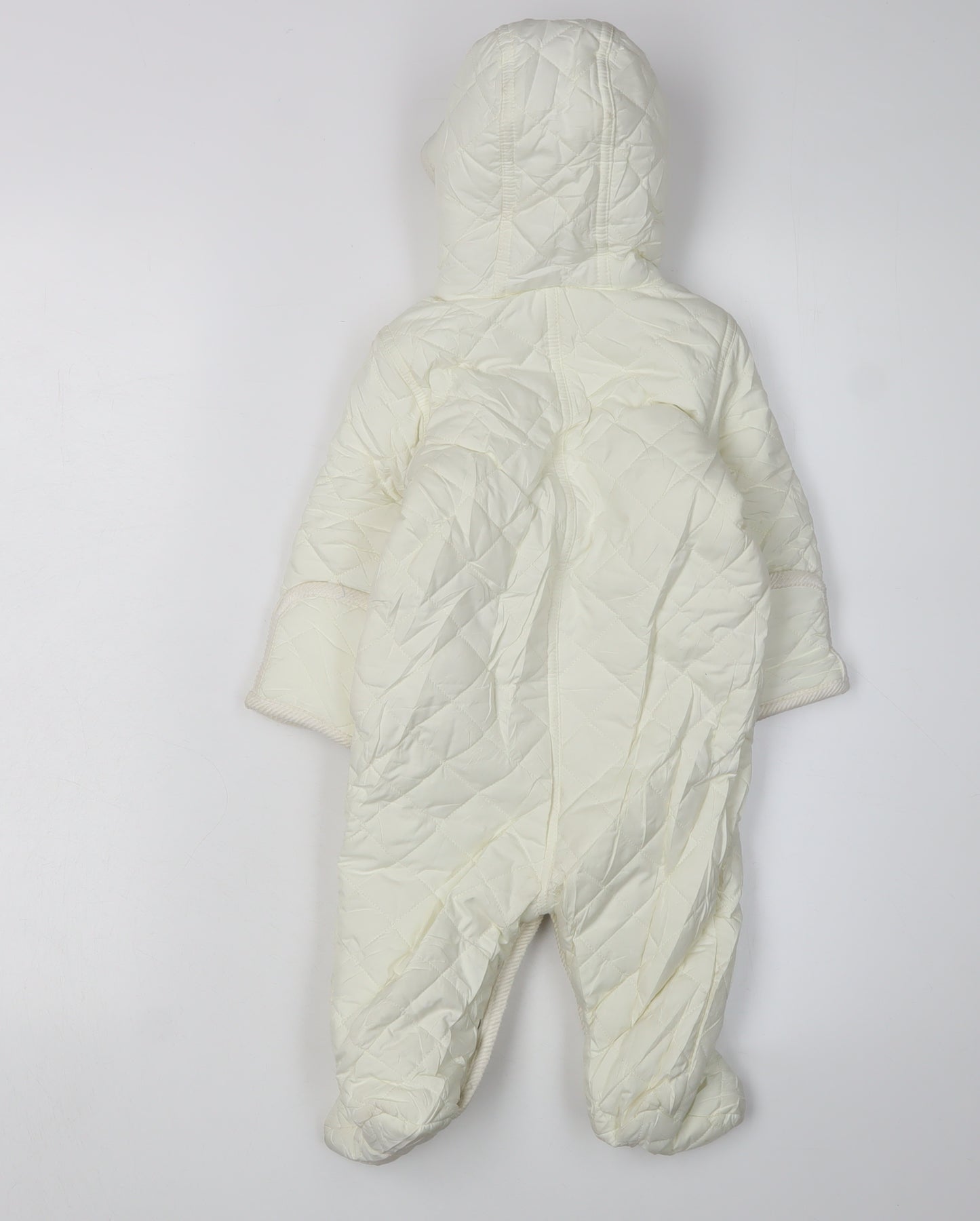 Ralph Lauren Unisex Baby Ivory Snowsuit 6 Months Quilted Winter