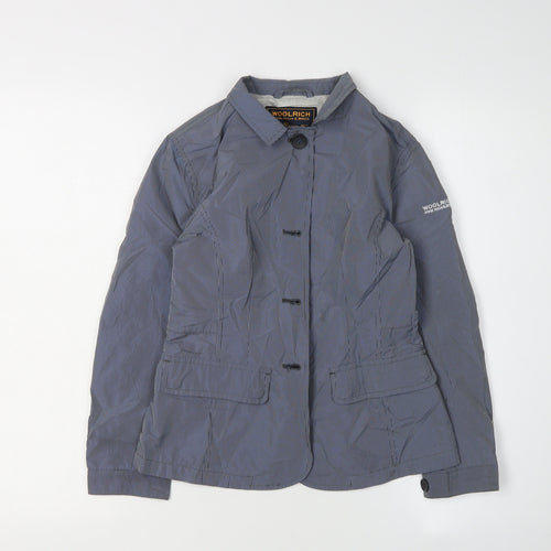 Woolrich Girls Blue Check Jacket Size 14 - Polyester, Spring/Autumn