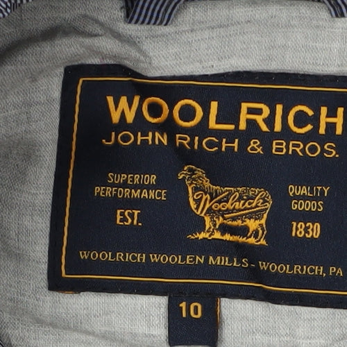 Woolrich Girls Blue Check Jacket Size 14 - Polyester, Spring/Autumn