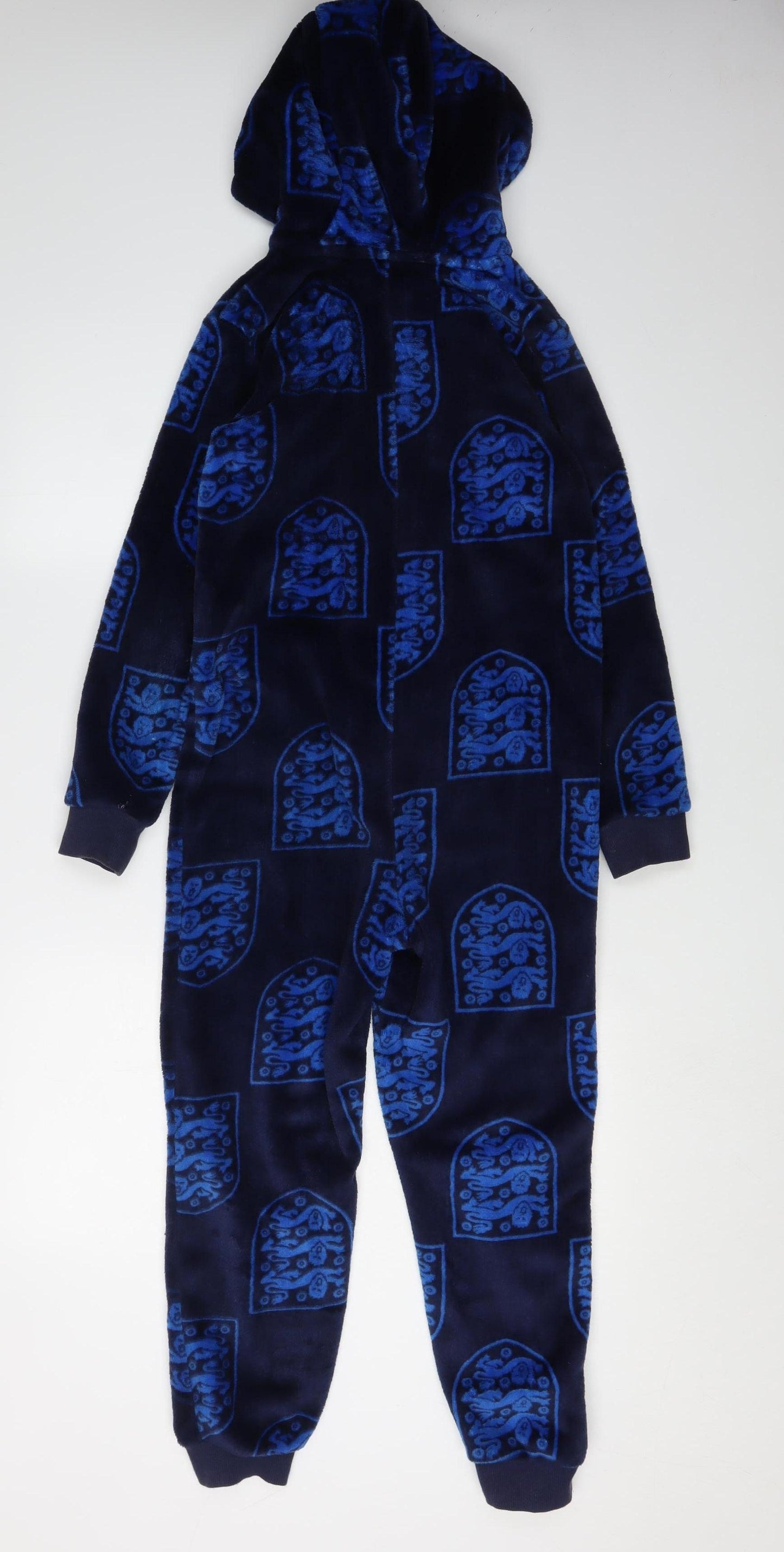 Boys Blue Fleece One Piece All Seasons Nightwear 9-10 Years