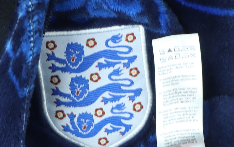 Boys Blue Fleece One Piece All Seasons Nightwear 9-10 Years