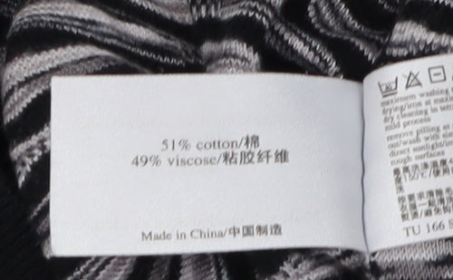 Laura Ashley Women's Black V-Neck Pullover Jumper, Size 12