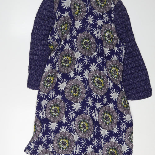 White Stuff Women's 3/4 Sleeve Floral Shift Dress, Size 10