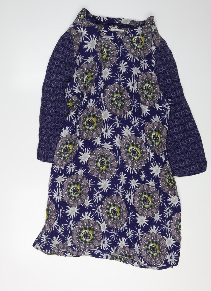 White Stuff Women's 3/4 Sleeve Floral Shift Dress, Size 10