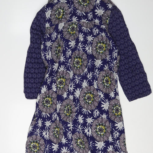White Stuff Women's 3/4 Sleeve Floral Shift Dress, Size 10