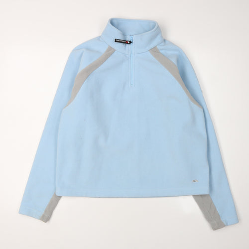 Trespass Unisex Blue Fleece Pullover Sweatshirt
