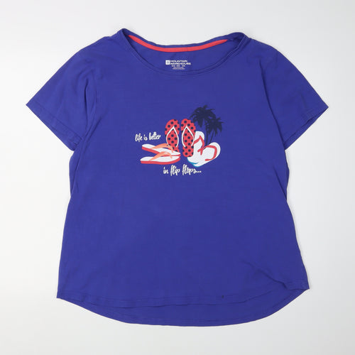 Mountain Warehouse Women's Blue T-Shirt, Size 20