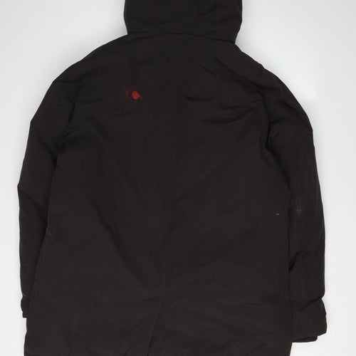 Michael Kors Men's Black Parka Jacket L - Hooded, Pockets