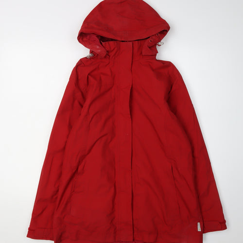 Regatta Women's Red Waterproof Hooded Rain Coat Size 12
