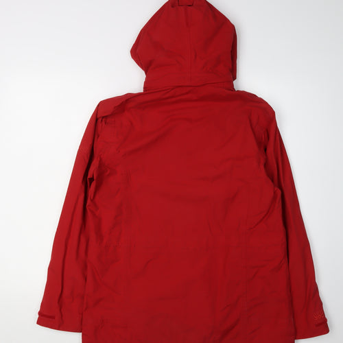 Regatta Women's Red Waterproof Hooded Rain Coat Size 12