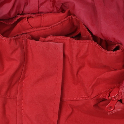 Regatta Women's Red Waterproof Hooded Rain Coat Size 12