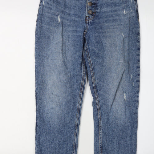 Abercrombie & Fitch Women's Blue Mom Jeans Size 4