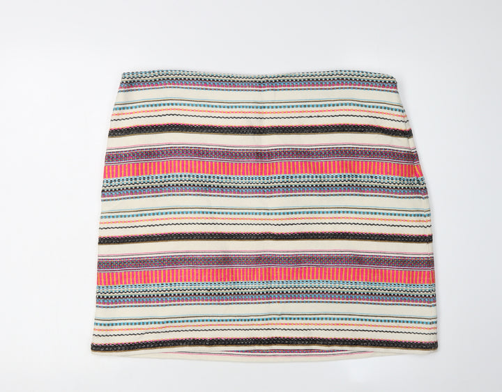 White Stuff Women's Multicoloured Pencil Skirt Size 18