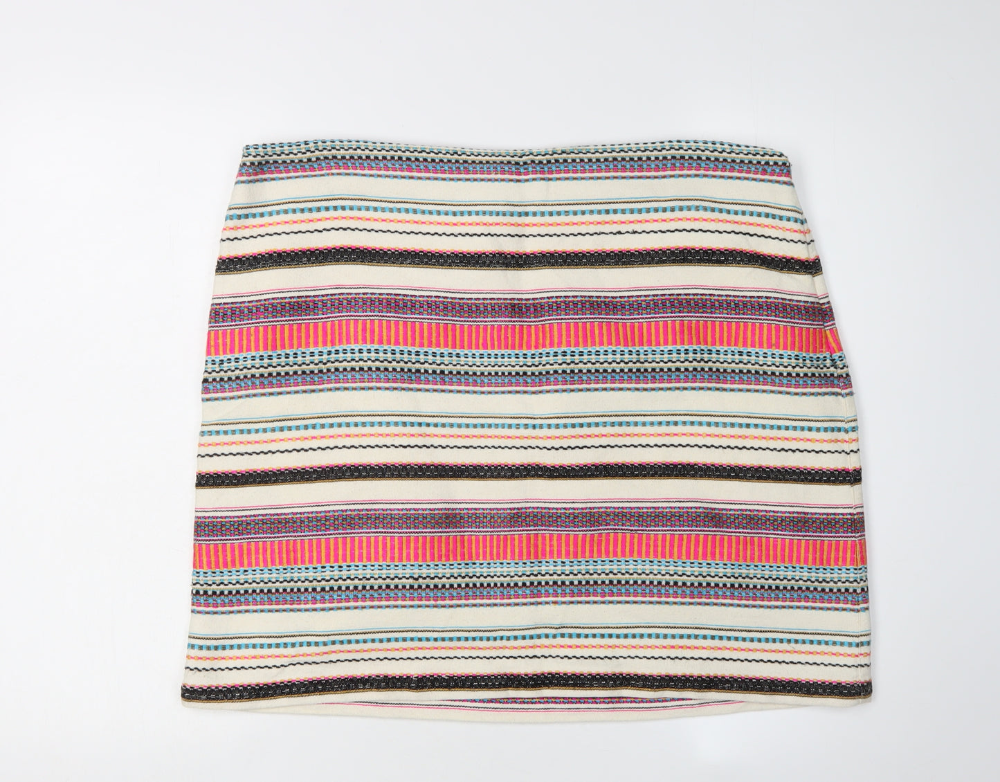 White Stuff Women's Multicoloured Pencil Skirt Size 18