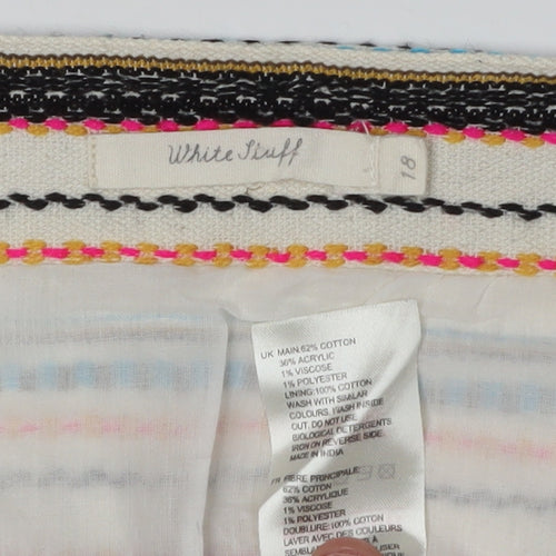 White Stuff Women's Multicoloured Pencil Skirt Size 18