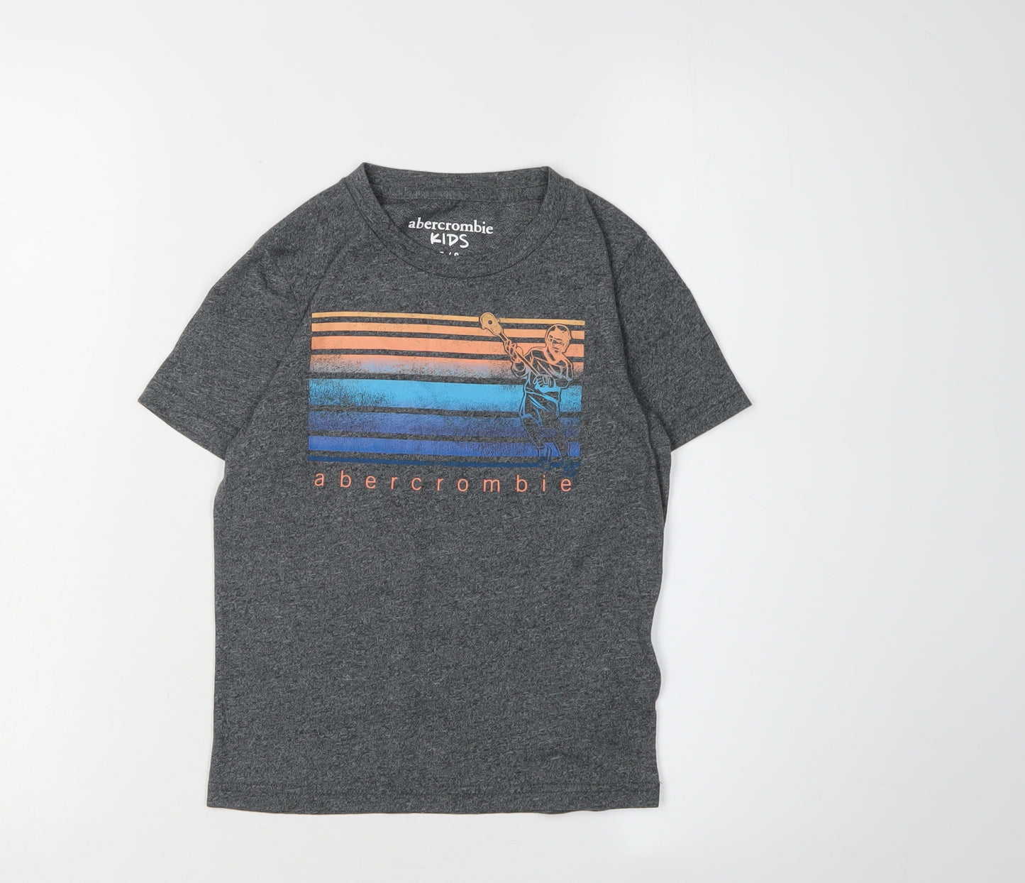 Abercrombie Kids Boys Grey Graphic T-Shirt 5-6 Years Casual