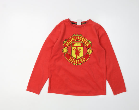 Manchester United Boys' Red Pyjama Top 9-10 Years
