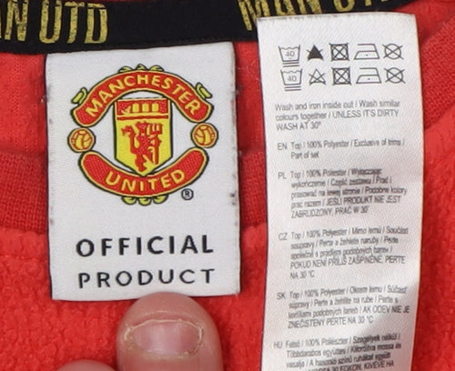 Manchester United Boys' Red Pyjama Top 9-10 Years