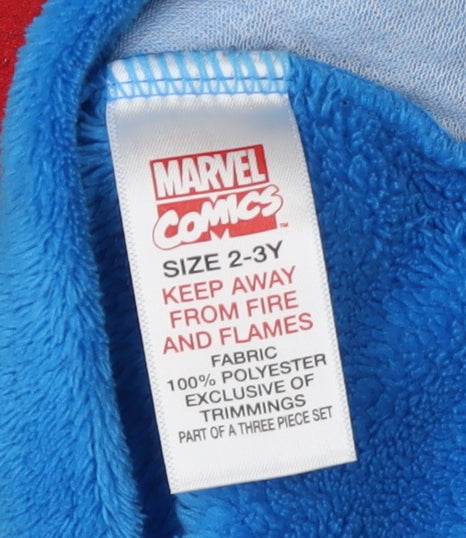 Marvel Comics Boys Blue Pyjama Top - Size 2-3 Years