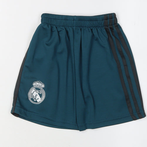 Adidas Boys Blue Football Shorts 4 Years