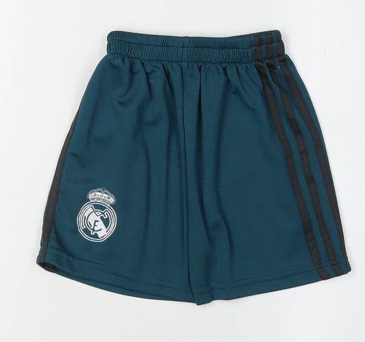 Adidas Boys Blue Football Shorts 4 Years
