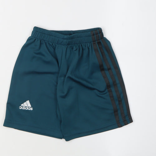 Adidas Boys Blue Football Shorts 4 Years