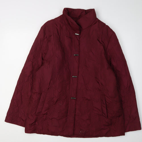 Eastex Women's Red Quilted Coat Size 16