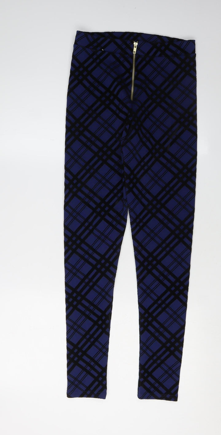 Rock & Rags Firetrap Women's Blue Check Leggings XS
