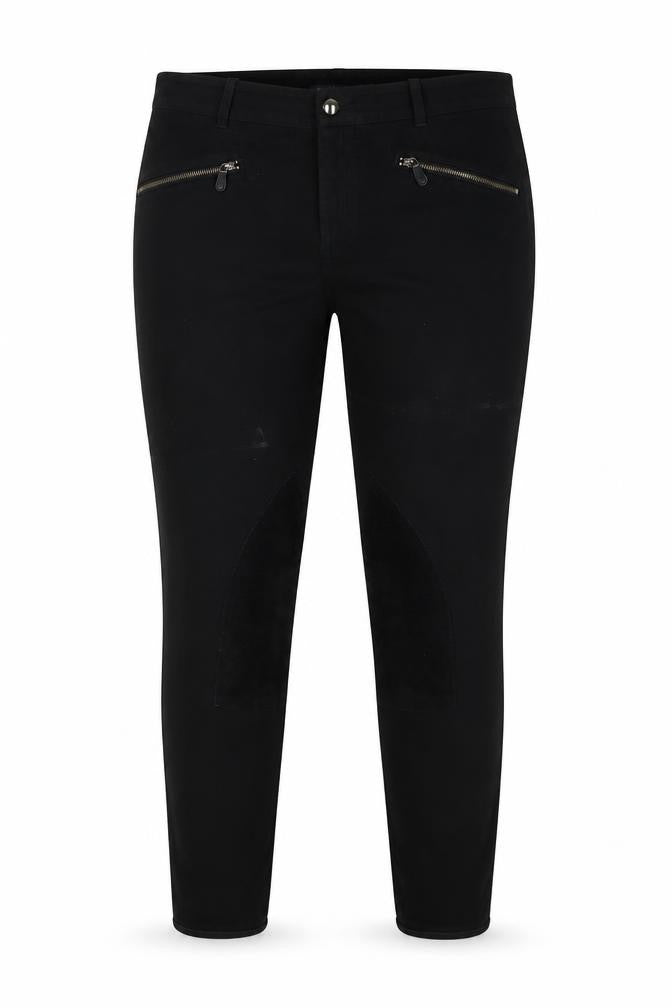 Front view of Ralph Lauren Women's Black Slim Jegging Jeans, size 8