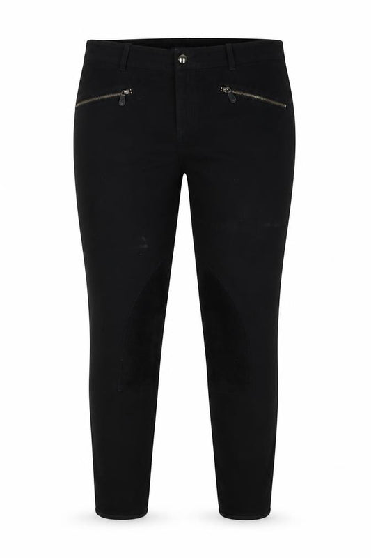 Front view of Ralph Lauren Women's Black Slim Jegging Jeans, size 8