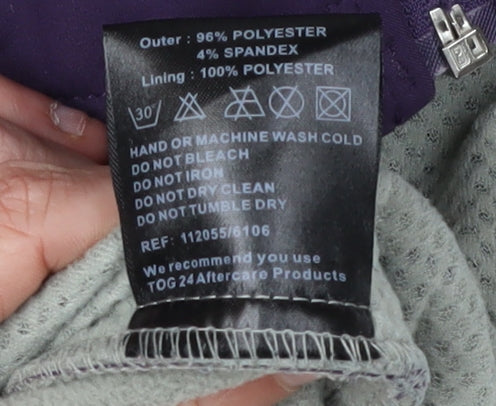 TOG24 Women's Purple Soft Shell Jacket Size 12