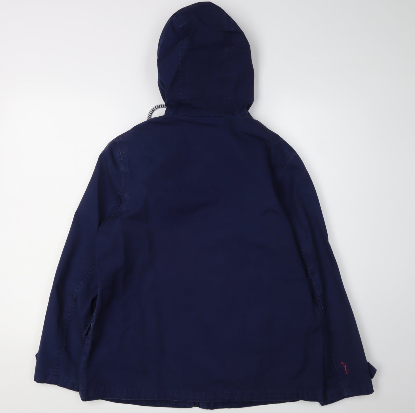 Joules Women's Blue Hooded Rain Coat Size 12
