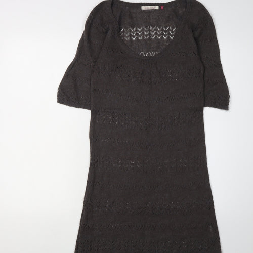 White Stuff Women's Black Knit Dress Size 10