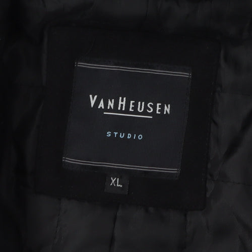Van Heusen Men's Black XL Overcoat