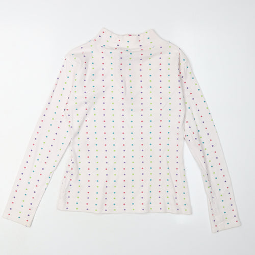 Trespass Girls Multicoloured Polka Dot Full Zip Cotton Sweatshirt