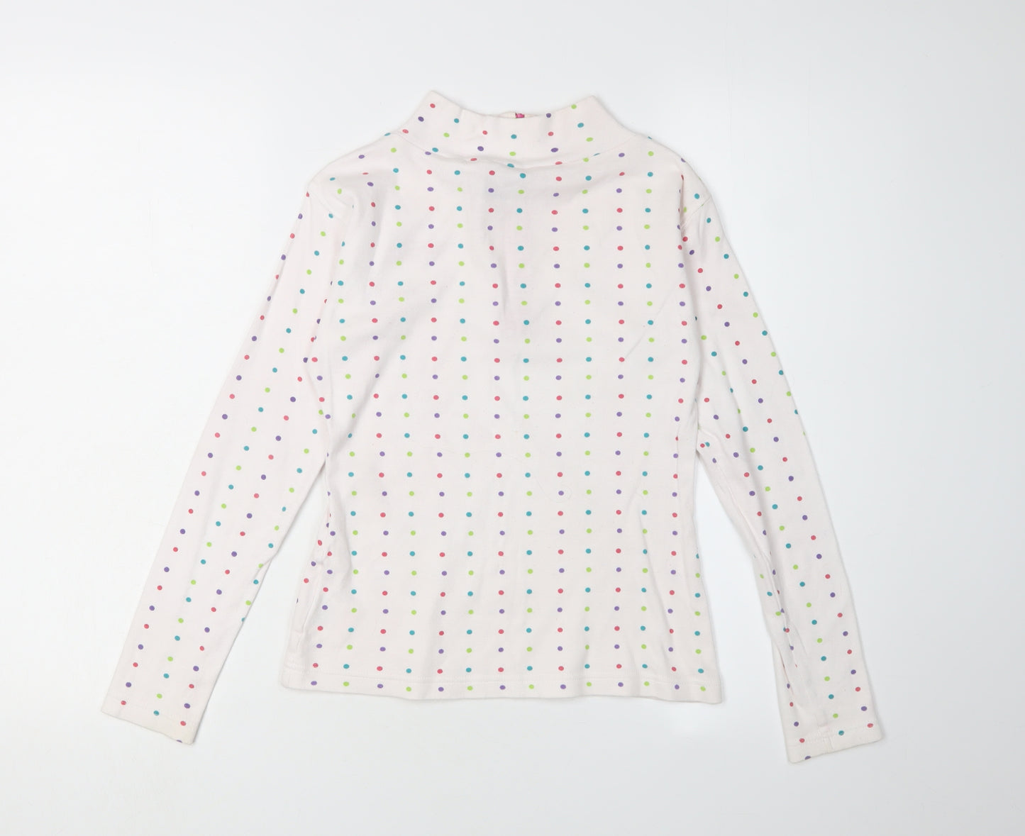 Trespass Girls Multicoloured Polka Dot Full Zip Cotton Sweatshirt