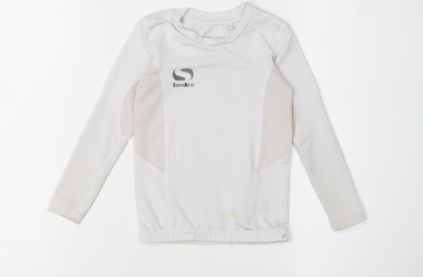 Sondico Boys White Football Jersey, 3-4 Years, Long Sleeve
