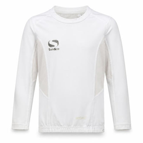 Sondico Boys White Football Jersey, 3-4 Years, Long Sleeve
