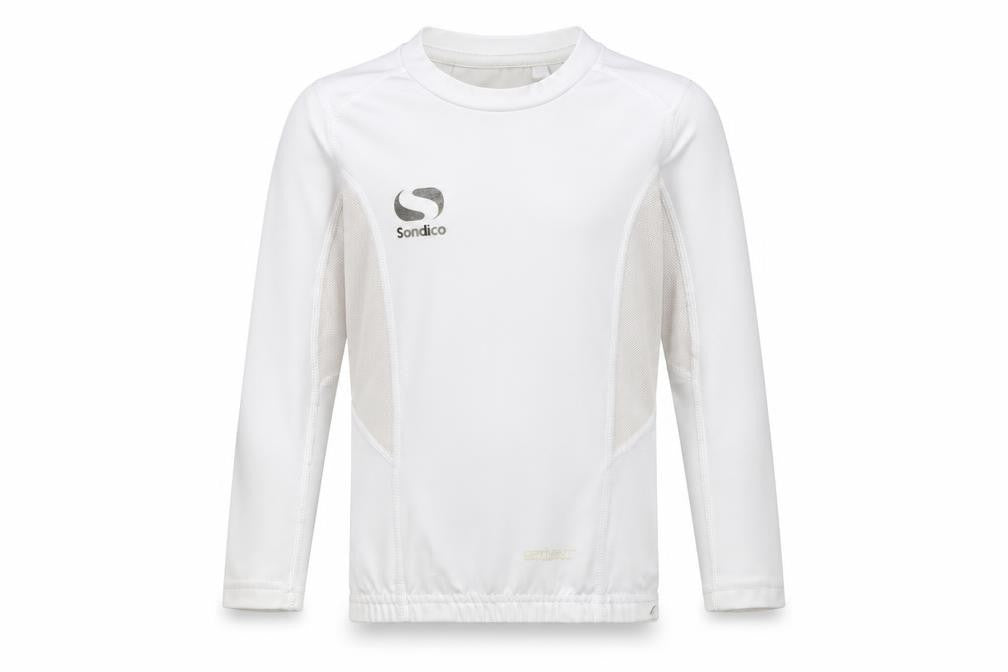 Sondico Boys White Football Jersey, 3-4 Years, Long Sleeve