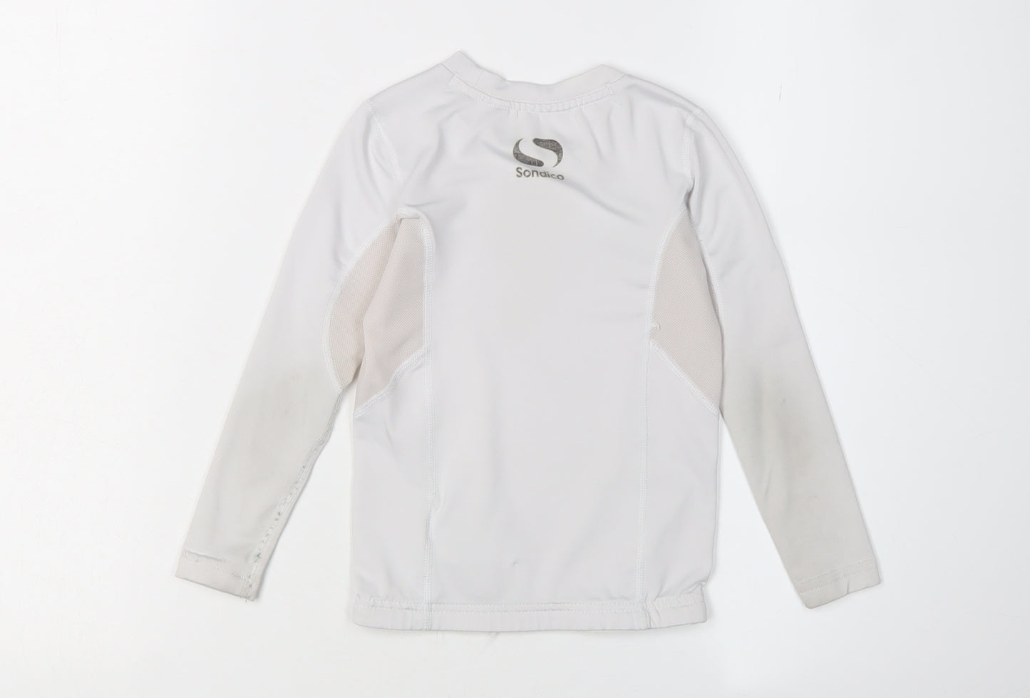 Sondico Boys White Football Jersey, 3-4 Years, Long Sleeve