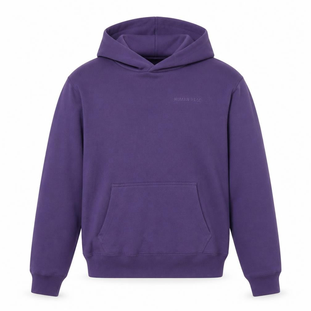 Front view of Adidas Men's Purple Pullover Hoodie S